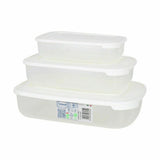 Conjunto de 3 Lancheiras Tontarelli Family Branco Retangular 29,6 x 19,8 x 7,7 cm (20 Unidades) - EcoNest