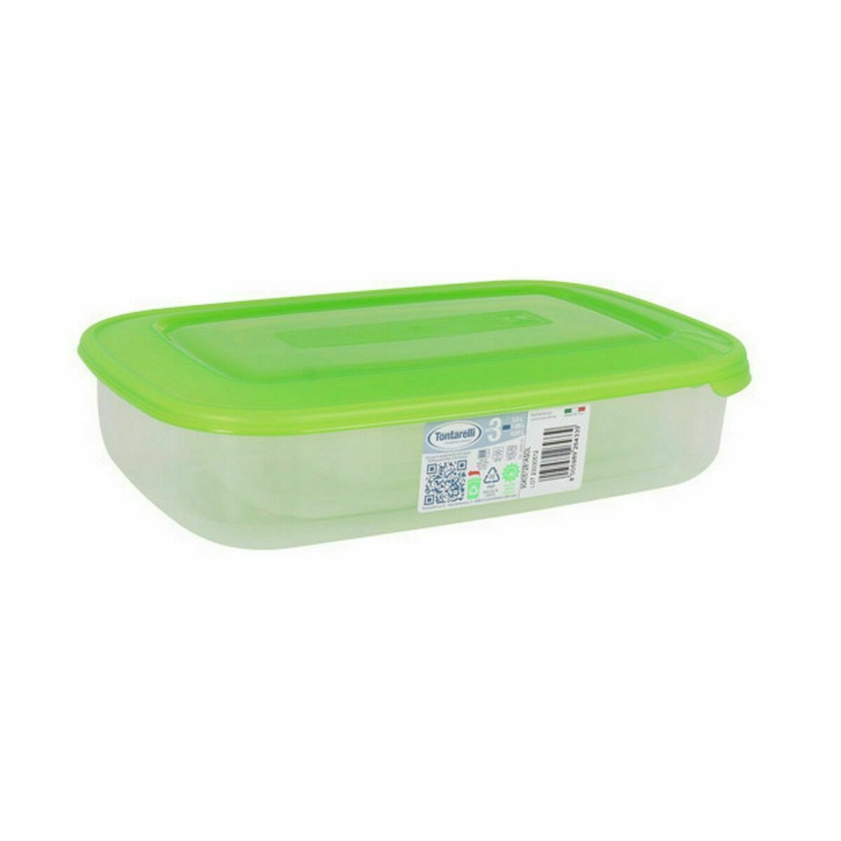 Conjunto de 3 Lancheiras Tontarelli Family Verde Retangular 29,6 x 19,8 x 7,7 cm (20 Unidades) - EcoNest