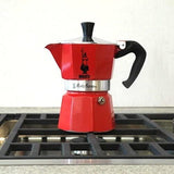 Cafeteira Italiana Bialetti Moka Vermelho 3 Kopjes Metal Alumínio (3 Unidades) - EcoNest