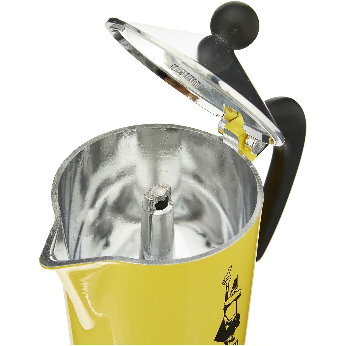 Cafeteira Italiana Bialetti Rainbow Amarelo Metal Alumínio 300 ml 6 Copos - EcoNest