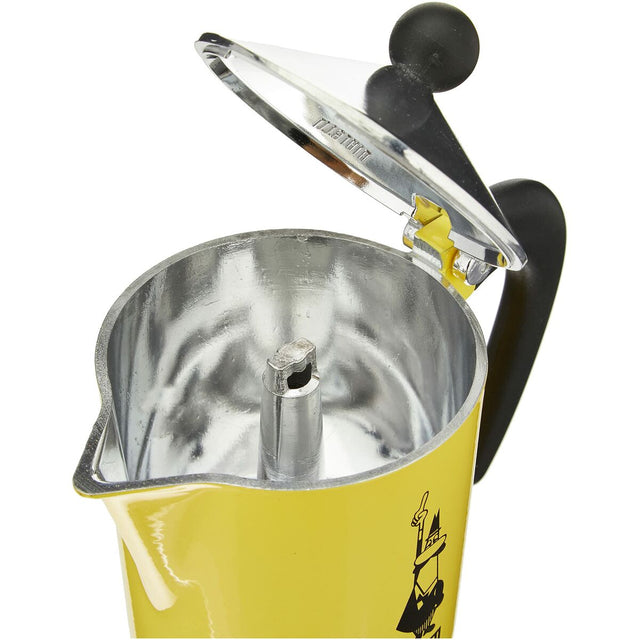 Cafeteira Italiana Bialetti Rainbow Amarelo Metal Alumínio 300 ml 6 Copos - EcoNest