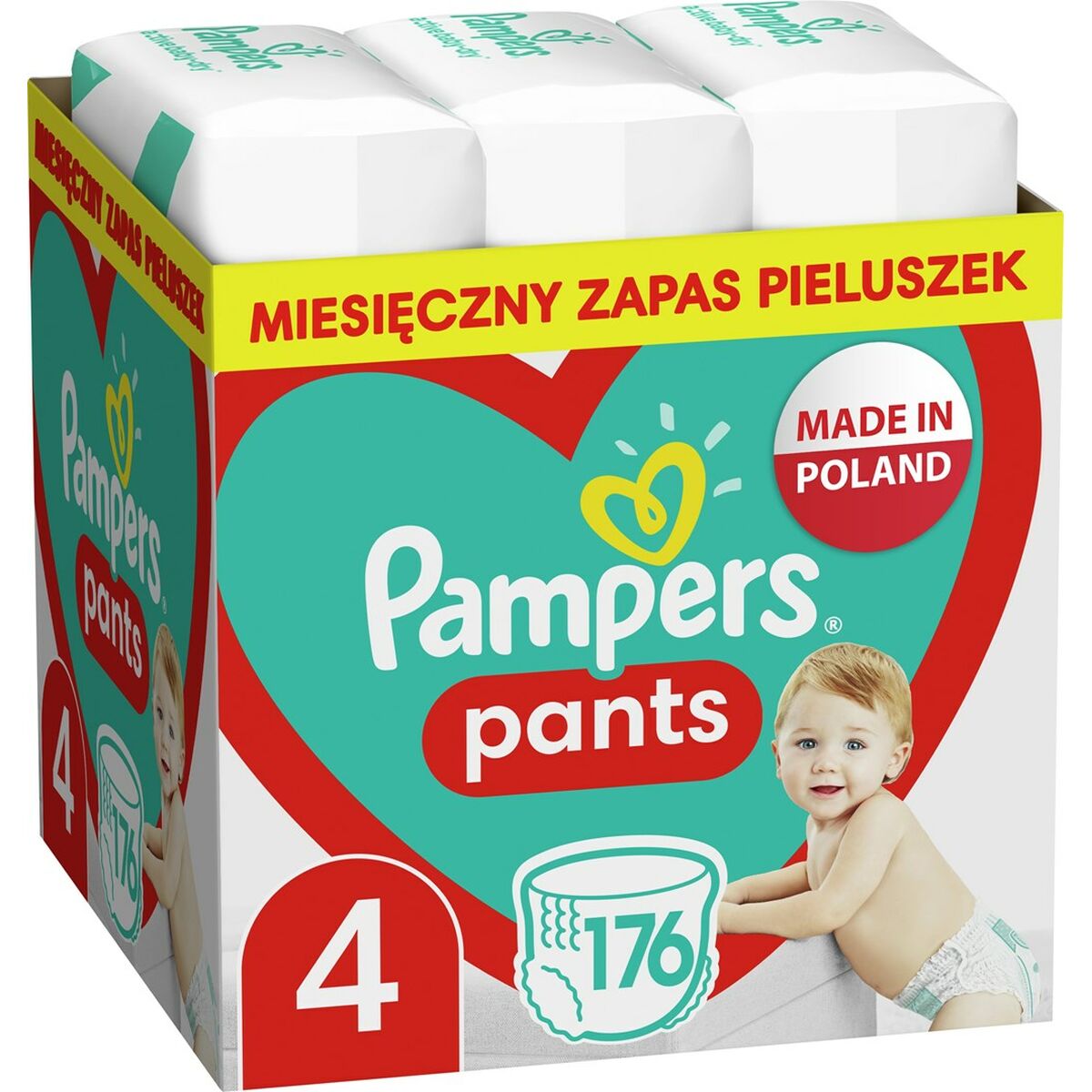 Fraldas descartáveis Pampers 4 (176 Unidades) - EcoNest