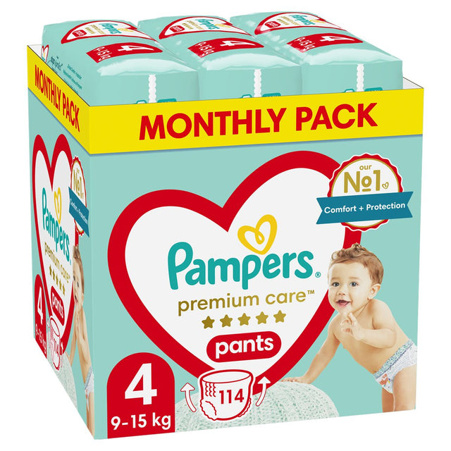 Fraldas descartáveis Pampers 9-15 kg 4 (114 Unidades) - EcoNest