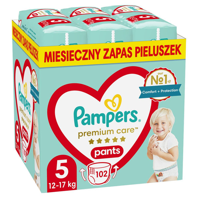 Fraldas descartáveis Pampers Premium 12-17 kg 5 (102 Unidades) - EcoNest