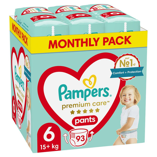 Fraldas descartáveis Pampers Premium 15-25 kg 6 (93 Unidades) - EcoNest