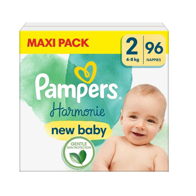 Fraldas descartáveis Pampers Harmonie 4-8 kg 2 (96 Unidades) - EcoNest