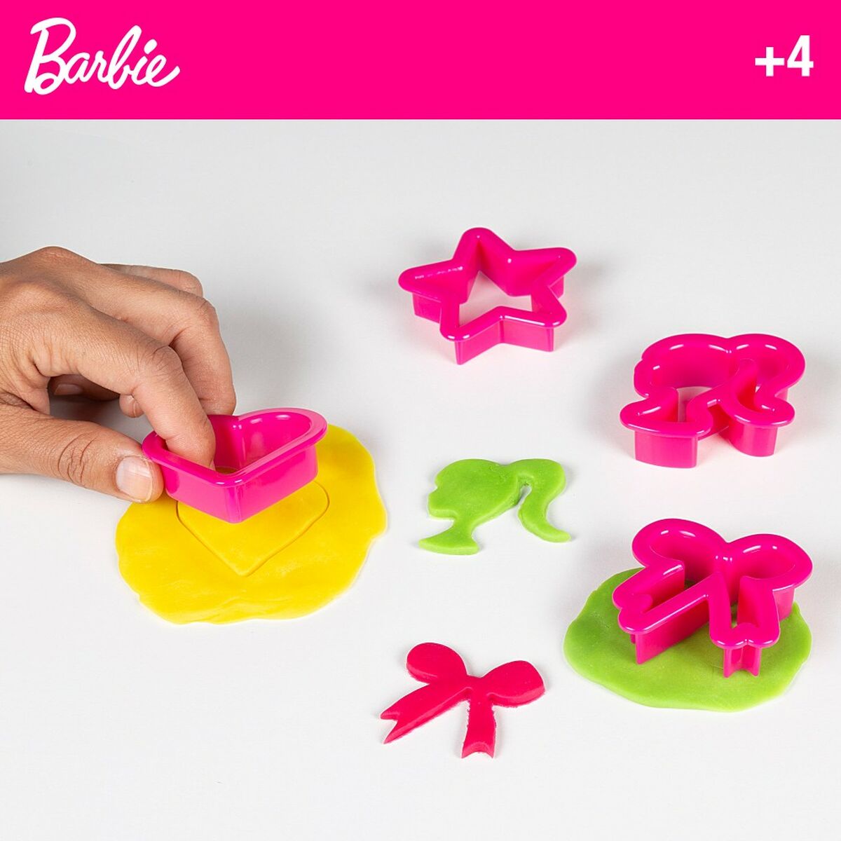 Jogo Criativo de Plasticina Barbie Fashion Bolsa 8 Peças 300 g - EcoNest