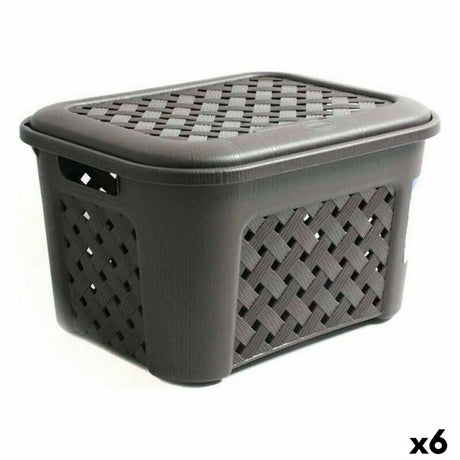 Cesto da Roupa Arianna Tontarelli 2112312 (43,5 x 33,5 x 26 cm) 23,6 L (6 Unidades) - EcoNest