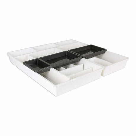 Organizador de Talheres Tontarelli Bella Branco 7 Peças 49,5 x 49,2 x 6,7 cm (4 Unidades) - EcoNest