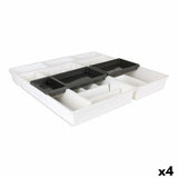 Organizador de Talheres Tontarelli Bella Branco 7 Peças 49,5 x 49,2 x 6,7 cm (4 Unidades) - EcoNest