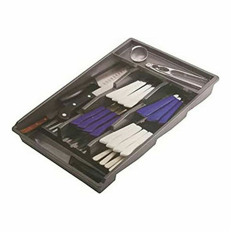 Organizador de Talheres Tontarelli Bella plus Preto 43,6 x 28,7 x 7,13 cm (6 Unidades) - EcoNest