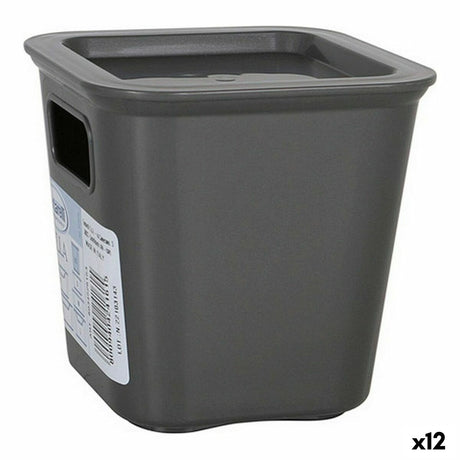 Caixa de Armazenagem Tontarelli Bella Cinzento 11,4 x 11,4 x 11,2 cm (12 Unidades) - EcoNest
