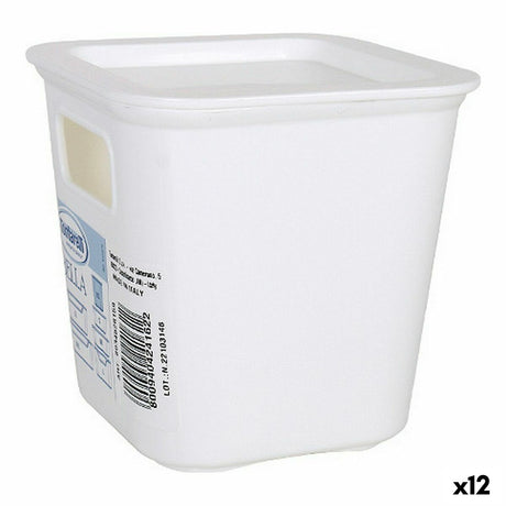 Caixa de Armazenagem Tontarelli Bella Branco 11,4 x 11,4 x 11,2 cm (12 Unidades) - EcoNest