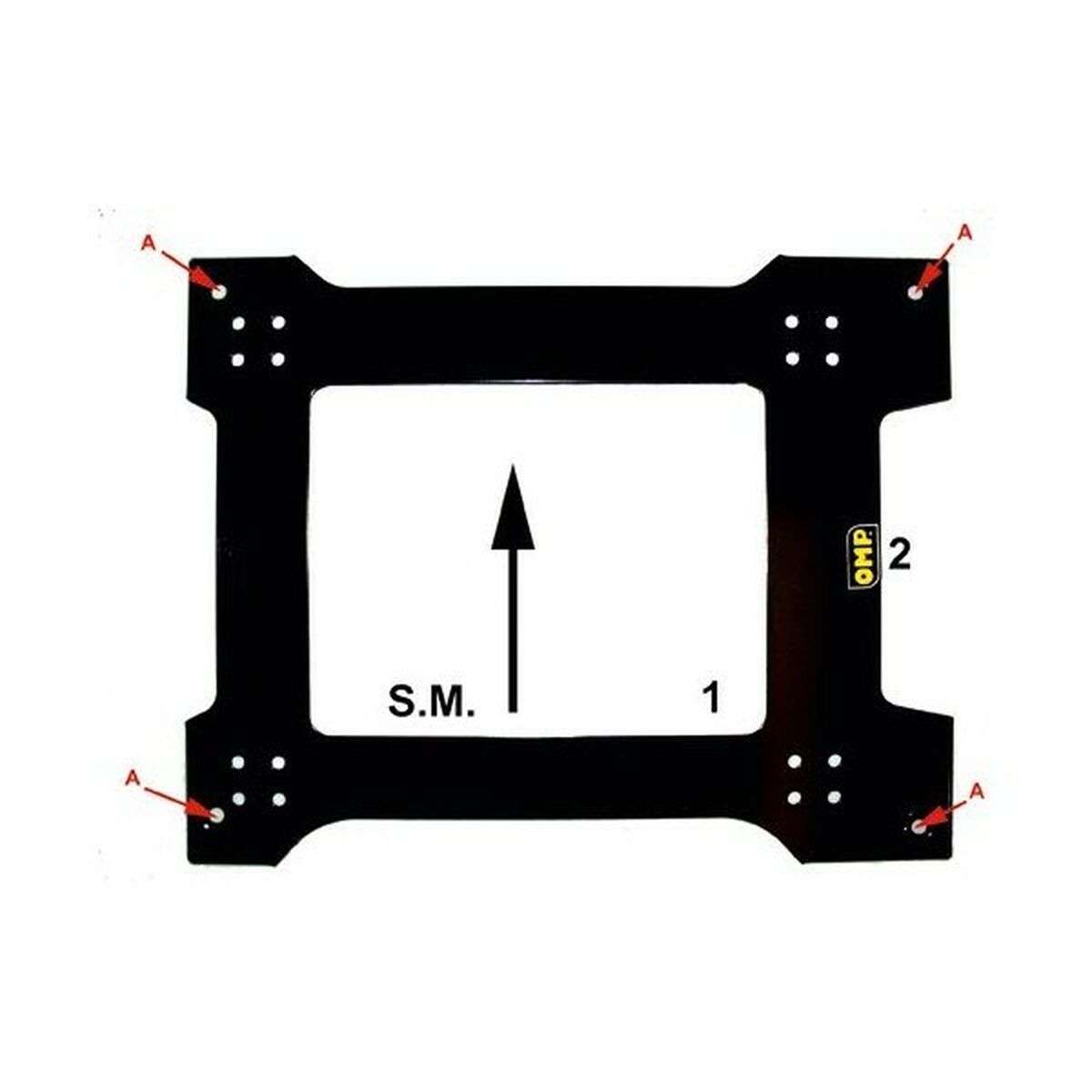 Base de assento OMP OMPHD0-0838-R Aço - EcoNest