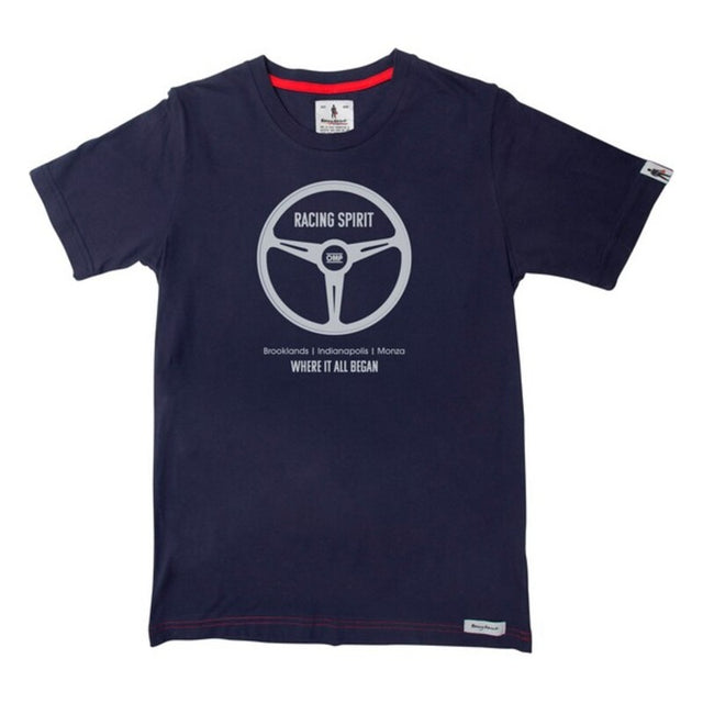 Camisola de Manga Curta Homem OMP Navy Where It All Began Azul Marinho - EcoNest