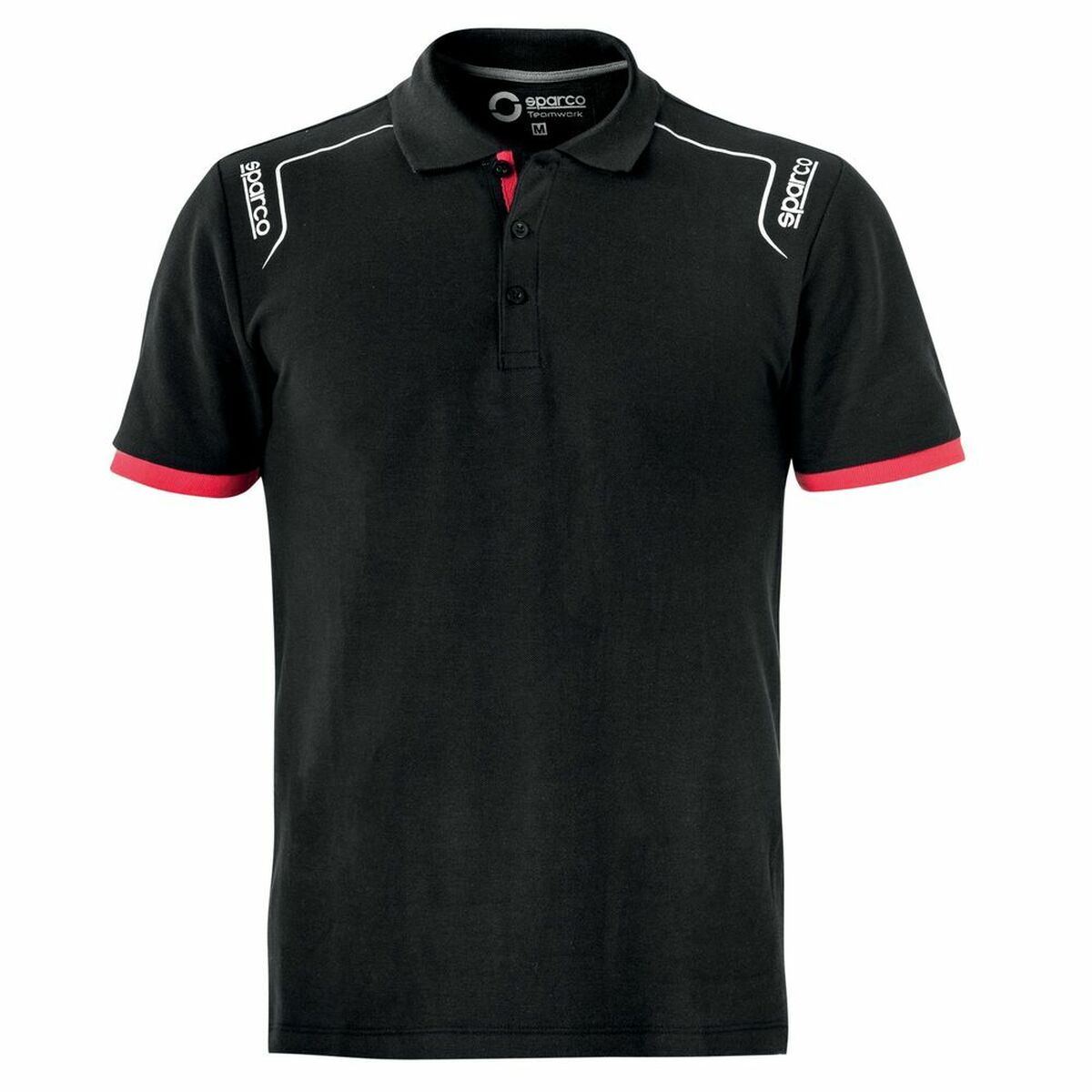 Polo de Manga Curta Homem Sparco S02407NR4XL Preto - EcoNest