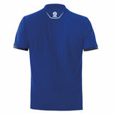 Polo de Manga Curta Homem Sparco TECH STRETCH Azul - EcoNest