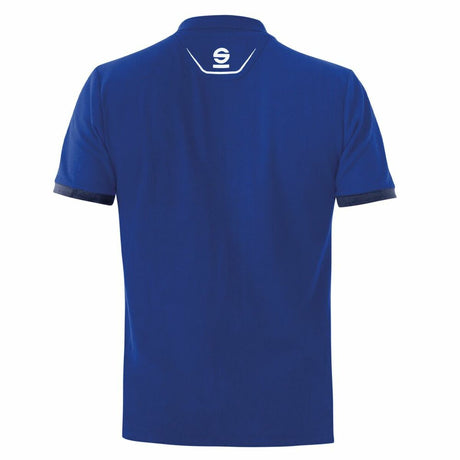 Polo de Manga Curta Homem Sparco TECH STRETCH Azul - EcoNest