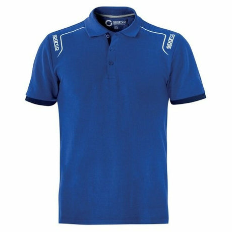 Polo de Manga Curta Homem Sparco TECH STRETCH Azul - EcoNest