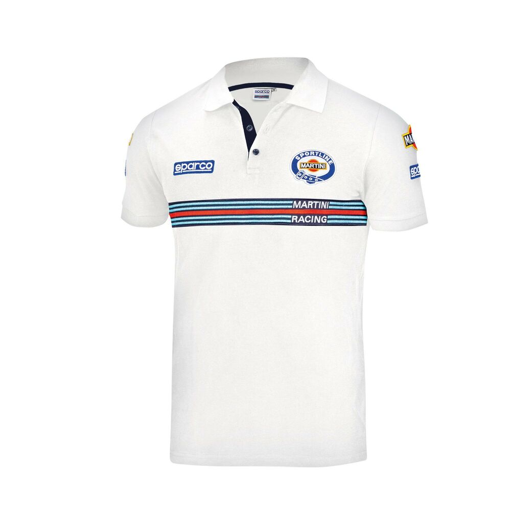 Polo de Manga Curta Sparco MARTINI-R Branco M - EcoNest