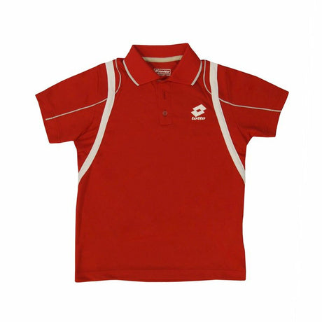 Polo de Manga Curta Criança Lotto Attack PL Vermelho - EcoNest