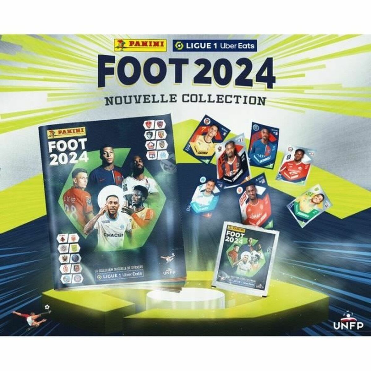 Conjunto de cromos Panini LIGUE 1 Uber Eats Foot 2024 (FR) 18 Sobrescritos - EcoNest