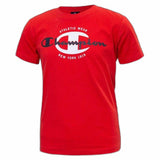 Camisola de Manga Curta Criança Champion Crewneck Vermelho - EcoNest