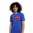 Camisola de Manga Curta Criança Champion Crewneck Azul - EcoNest