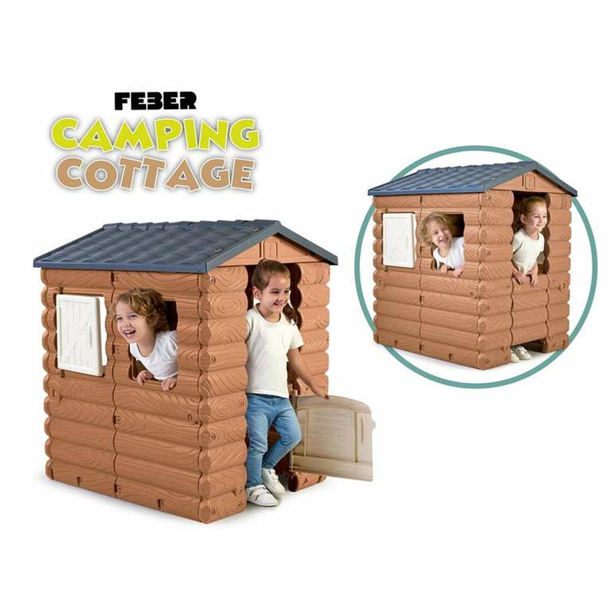 Casa Infantil de Brincar Feber Camping Cottage 104 x 90 x 1,18 cm - EcoNest