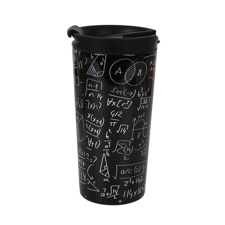 Caneca Térmica com Tampa iTotal Mathematics Parede dupla Preto Aço inoxidável 350 ml - EcoNest