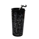 Caneca Térmica com Tampa iTotal Mathematics Parede dupla Preto Aço inoxidável 350 ml - EcoNest