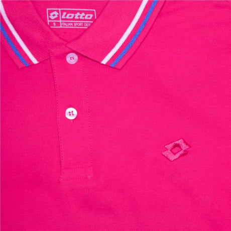 Polo de Manga Curta Homem Lotto Reed Fúcsia - EcoNest