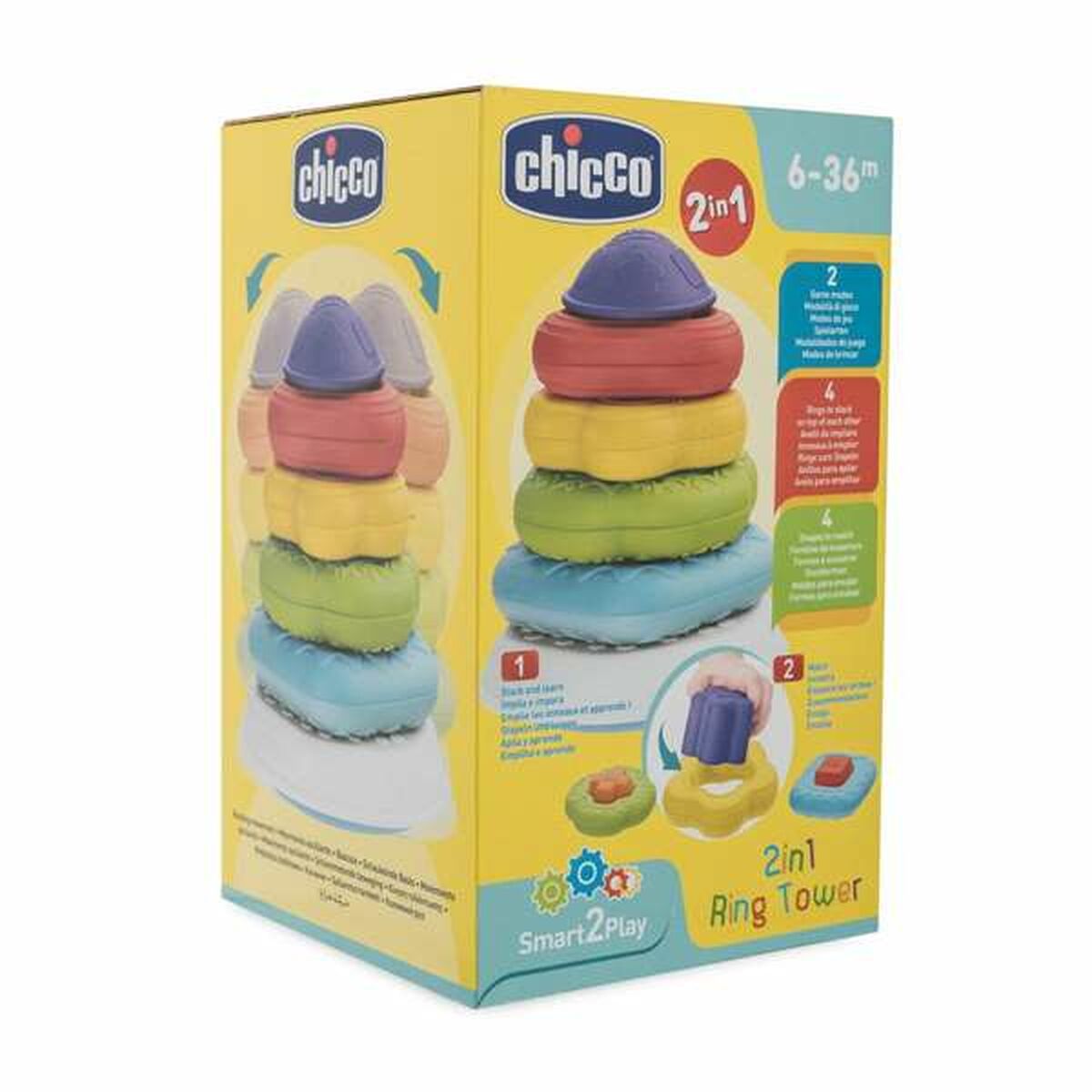 Blocos Empilháveis Chicco Pyramid PVC - EcoNest