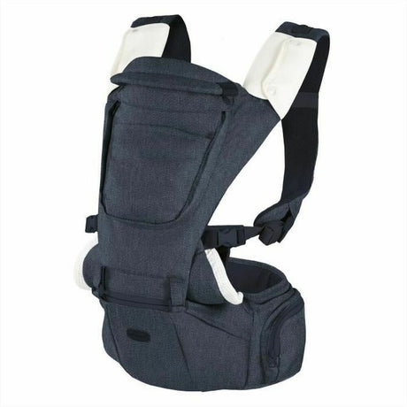 Mochila porta bebê Chicco Baby Carrier Hip Seat Denim + 0 Anos - EcoNest