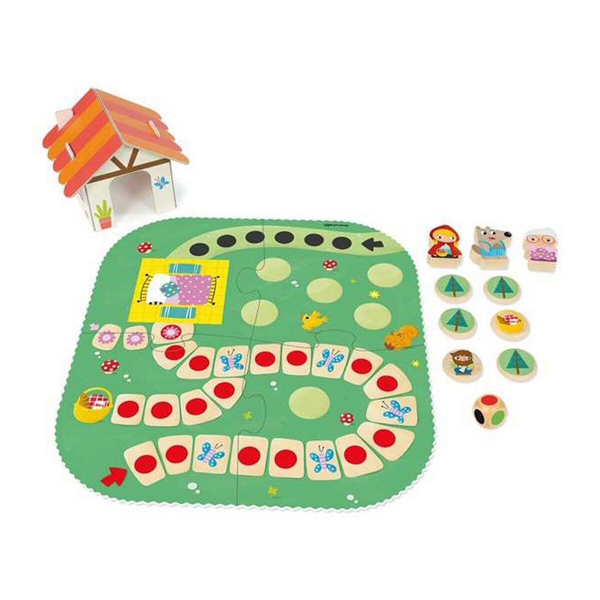 Jogo Educativo Goula Little Red Ridding Hood 9 Peças - EcoNest