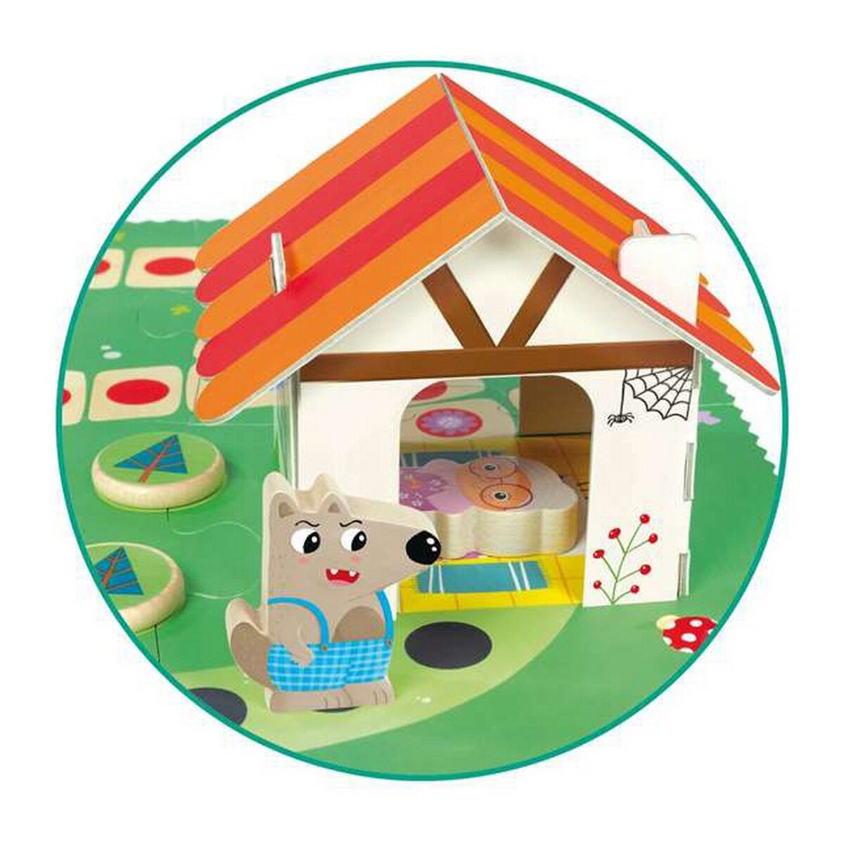 Jogo Educativo Goula Little Red Ridding Hood 9 Peças - EcoNest