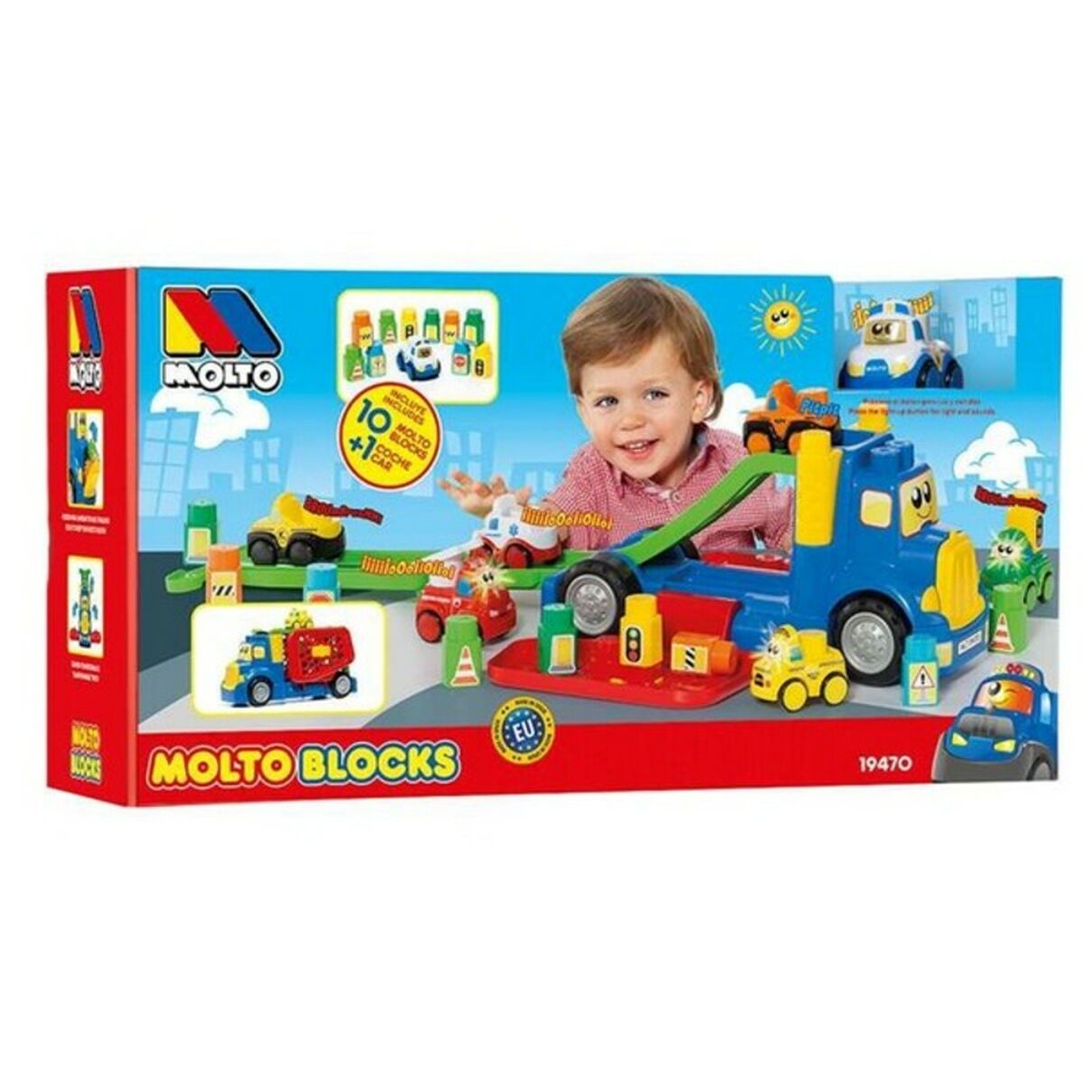 Camião com Blocos de Construção Moltó (82 cm) (10 pcs) - EcoNest