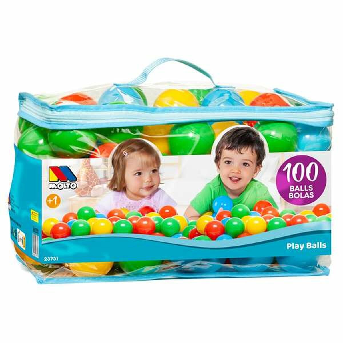 Bolas Moltó Multicolor 100 Unidades - EcoNest