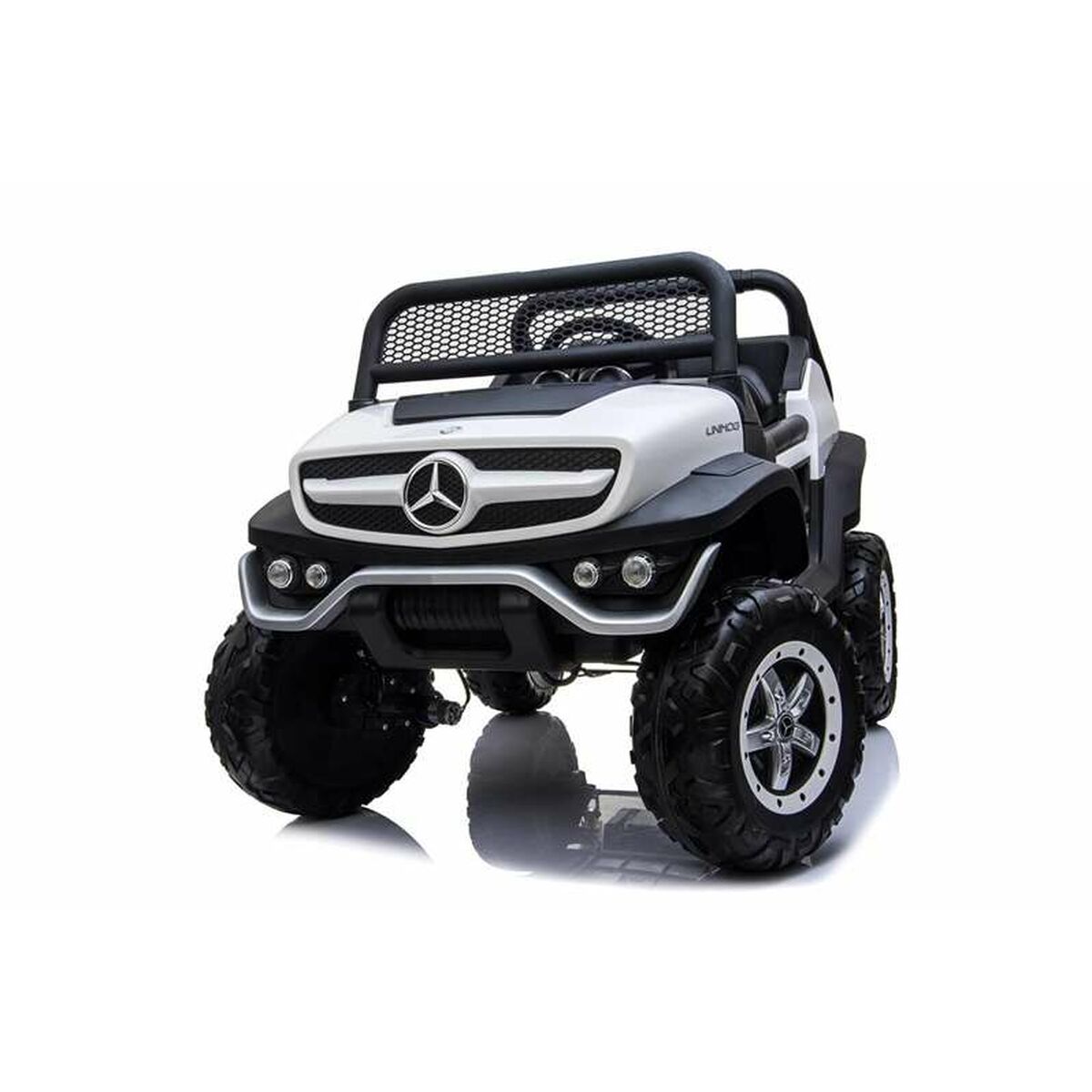 Carro elétrico para crianças Mercedes Benz Unimog Branco 12 V - EcoNest