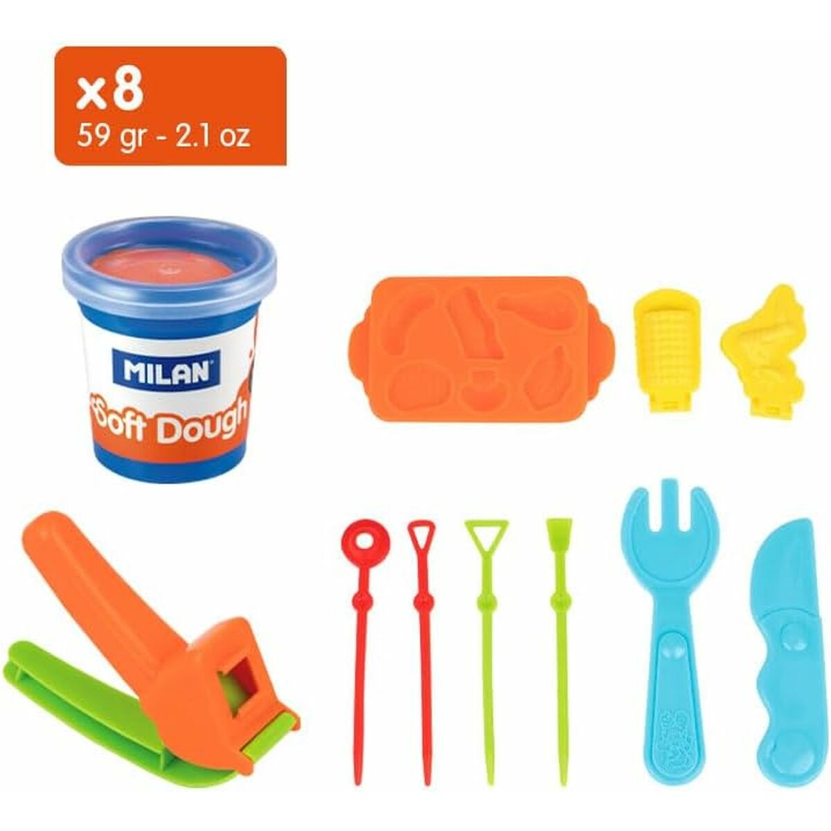 Pasta para modelar Milan Soft Dough BBq Multicolor - EcoNest