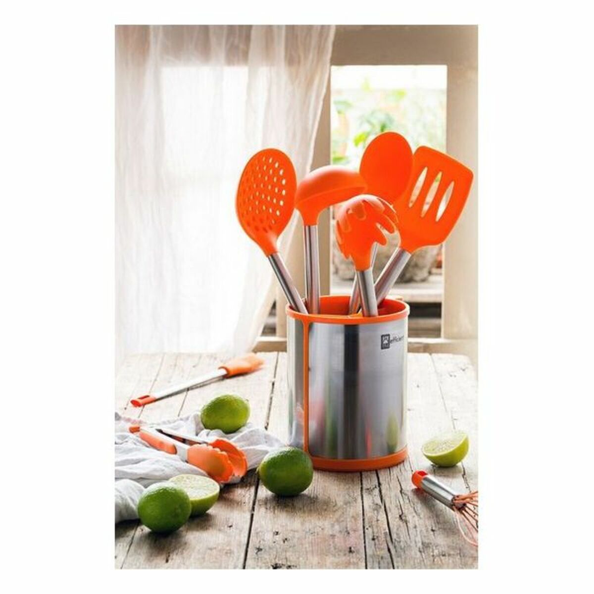 Conjunto de Utensílios para Cozinha BRA A195011 Laranja (6 pcs) - EcoNest