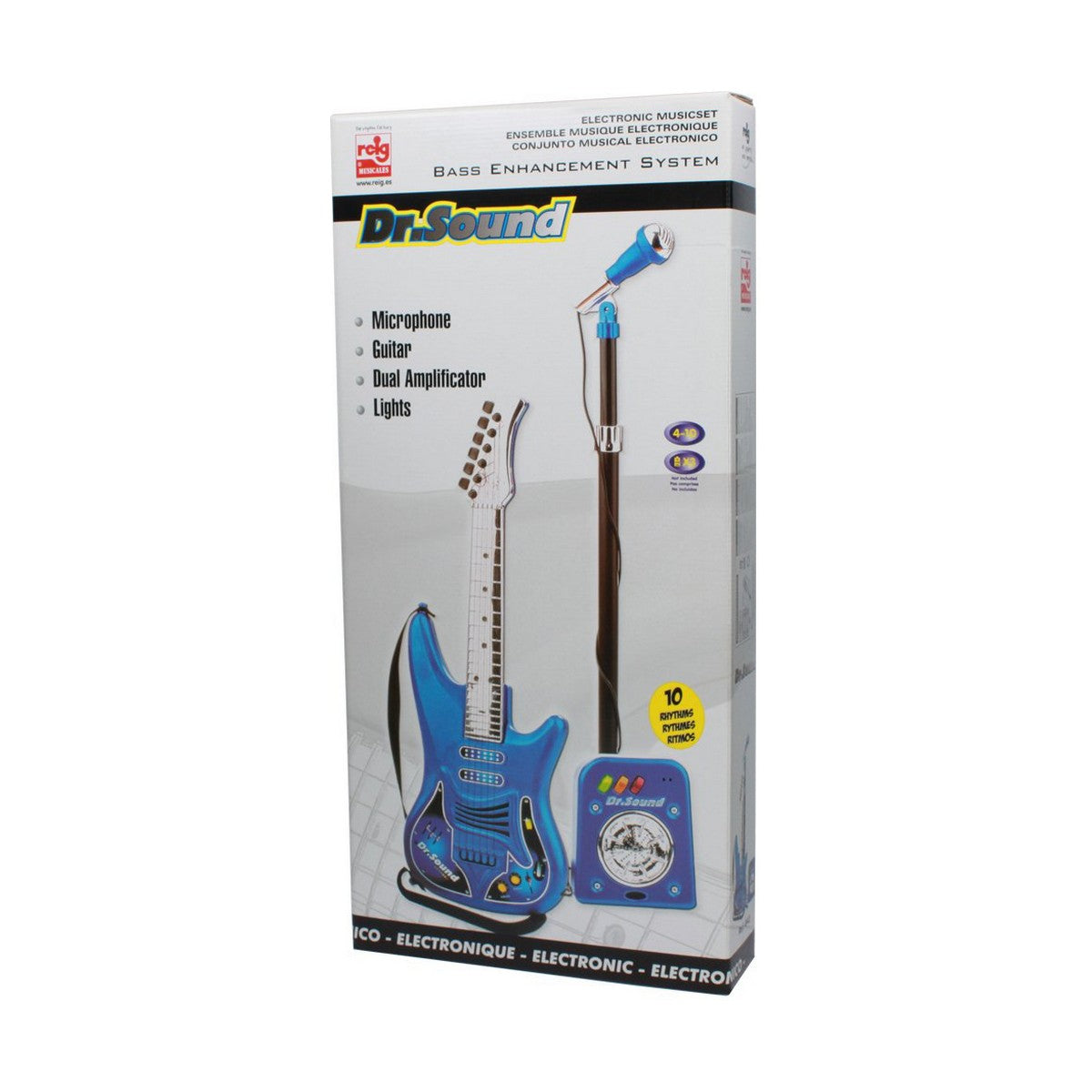 Guitarra Infantil Reig Microfone Azul - EcoNest