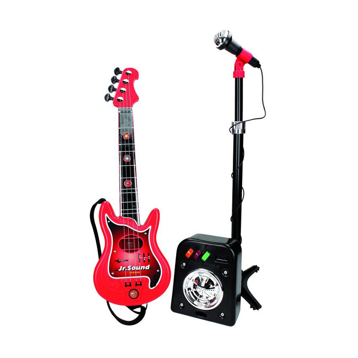 Guitarra Infantil Reig Microfone Vermelho - EcoNest