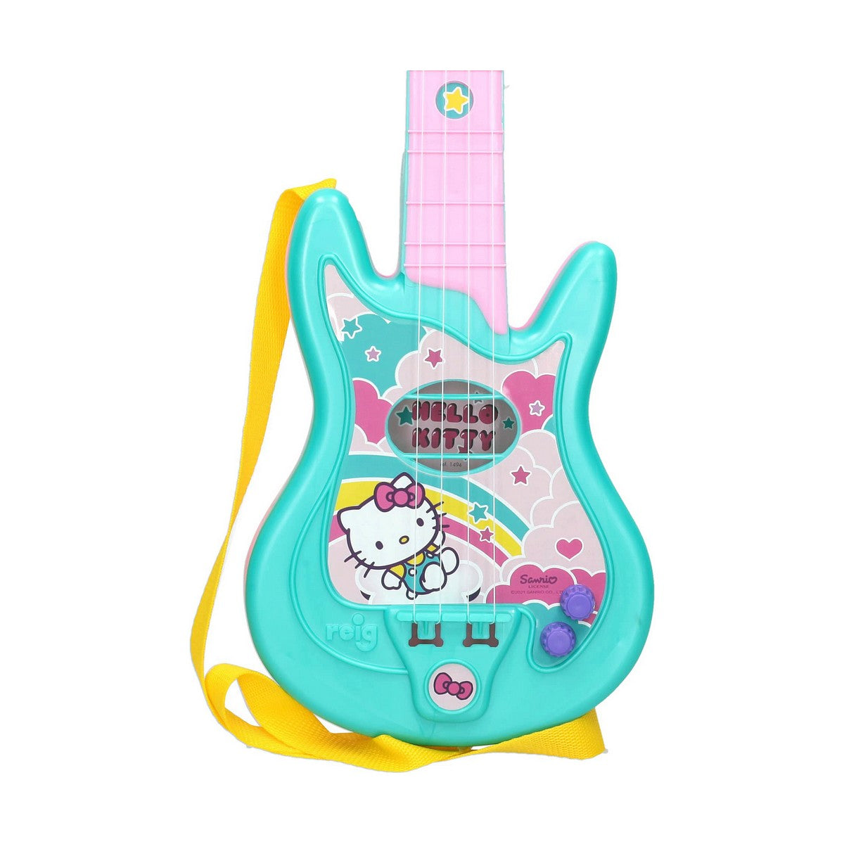 Guitarra Infantil Hello Kitty Microfone - EcoNest