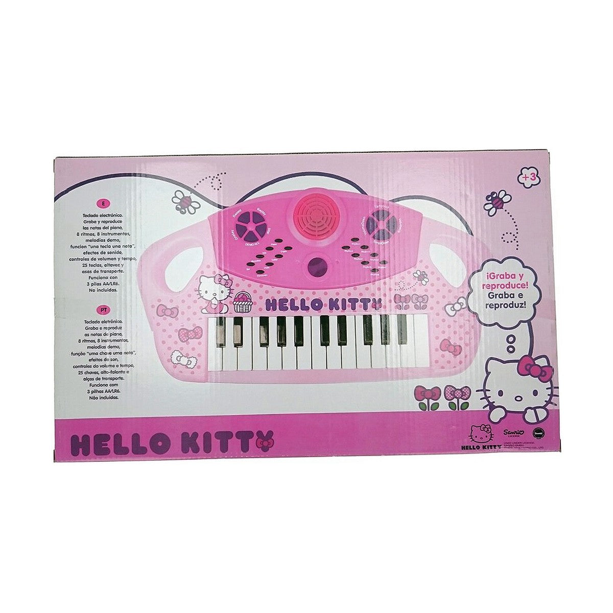 Piano Eletrónico Hello Kitty Cor de Rosa - EcoNest