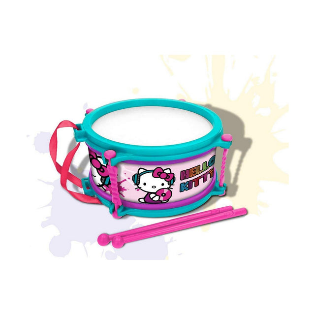 Tambor Hello Kitty Azul Cor de Rosa 16 cm - EcoNest