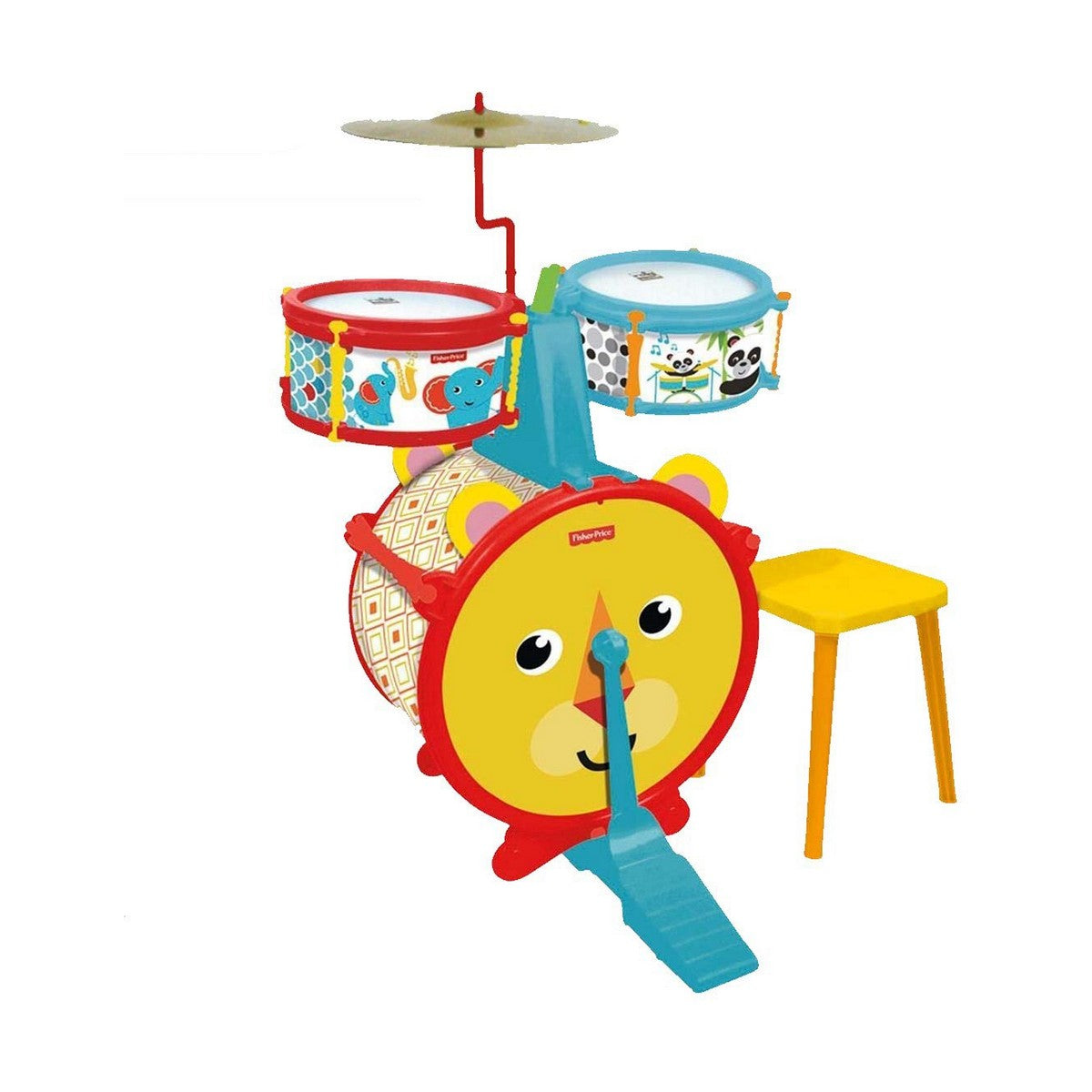 Bateria Musical Fisher Price animais Plástico - EcoNest