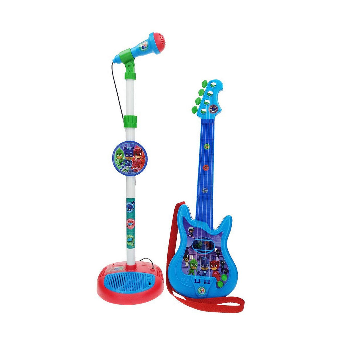 Guitarra Infantil PJ Masks Microfone Azul - EcoNest