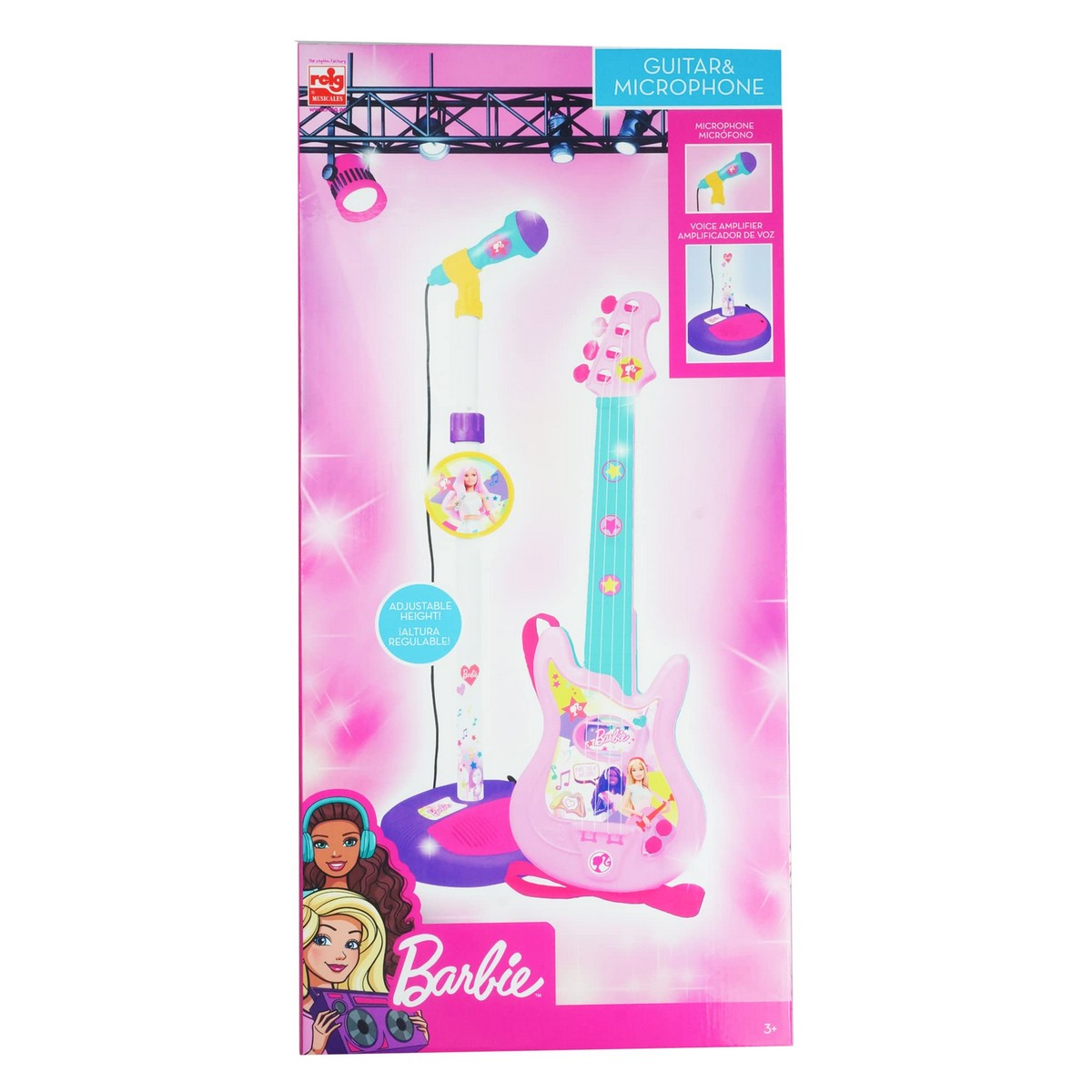 Brinquedo musical Barbie Microfone Guitarra Infantil - EcoNest