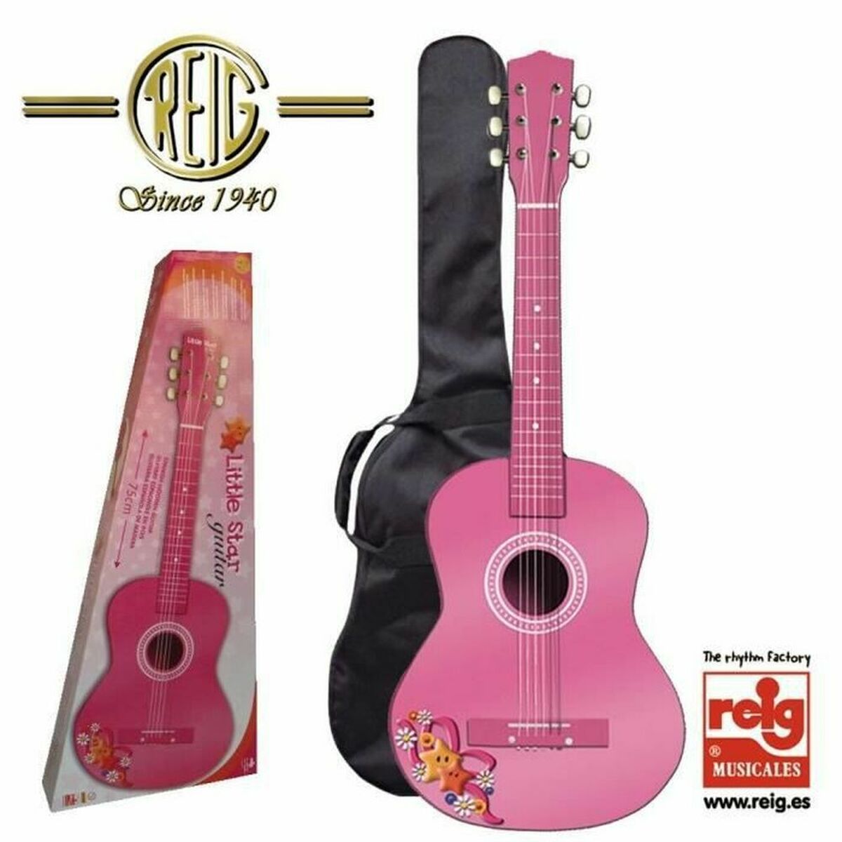 Guitarra Infantil Reig REIG7066 Cor de Rosa - EcoNest